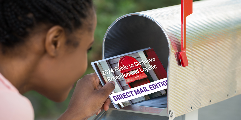 Woman pulling mail out of the mailbox