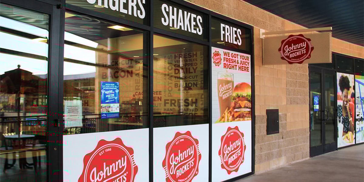 Artisan Colour Johnny Rockets window clings